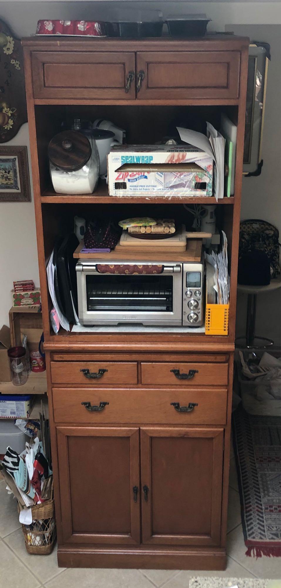 2 Piece Kitchen Storage Cabinet