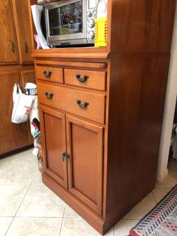 2 Piece Kitchen Storage Cabinet