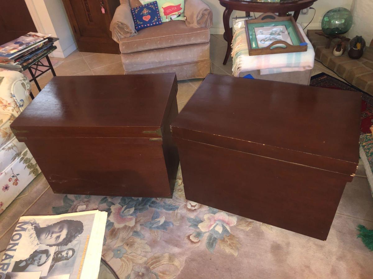 2 Vintage Japanese Tea Chests