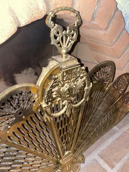 Brass Fireplace Display