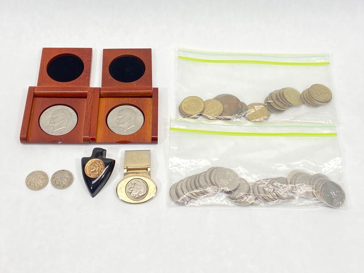 United States and foreign coins, medals, tokens, etc