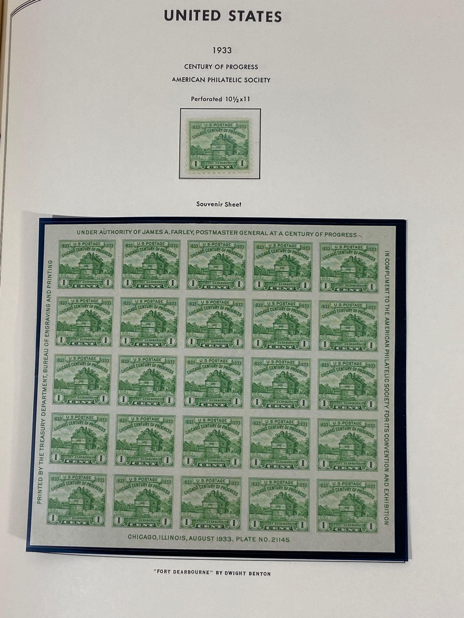 Album of Antique & Vintage United States Postage Stamps & Stamp Sheets