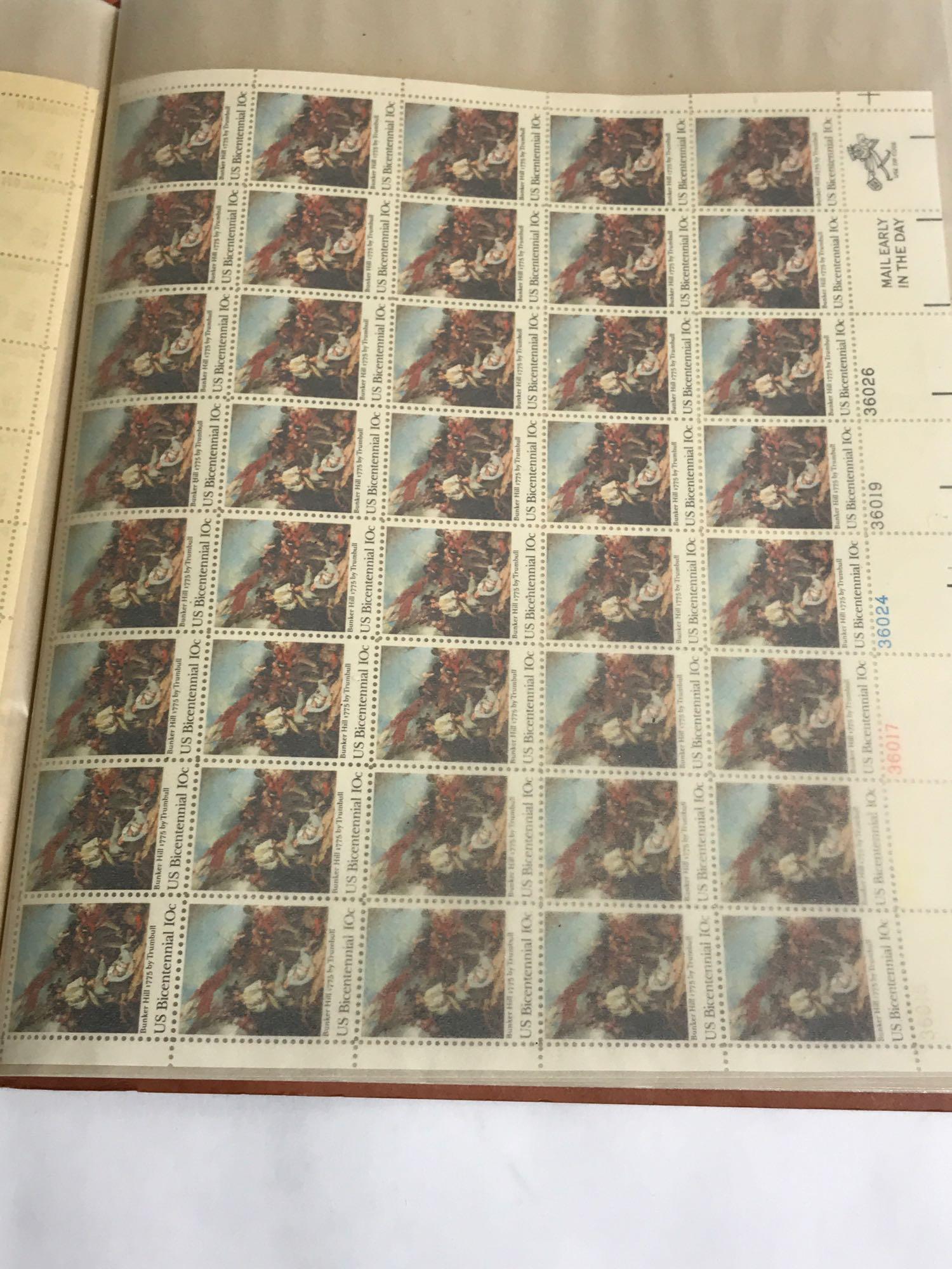 Book of 19 Uncut Stamp Block Sheets