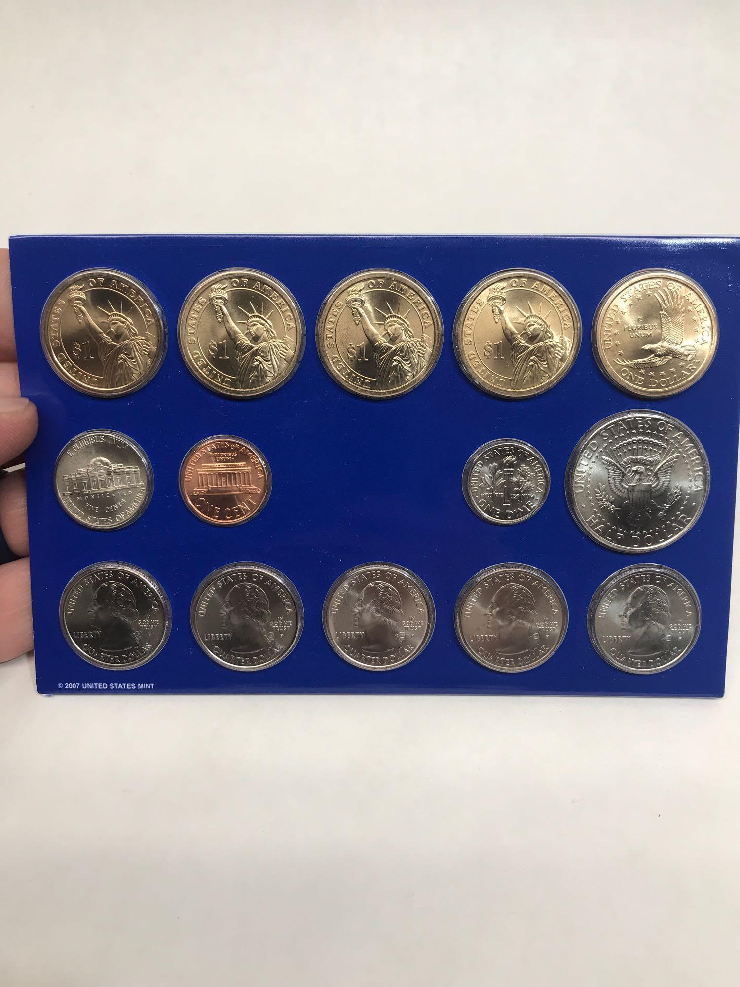 2007 2008 Denver Philadelphia Coin Set 4 Units