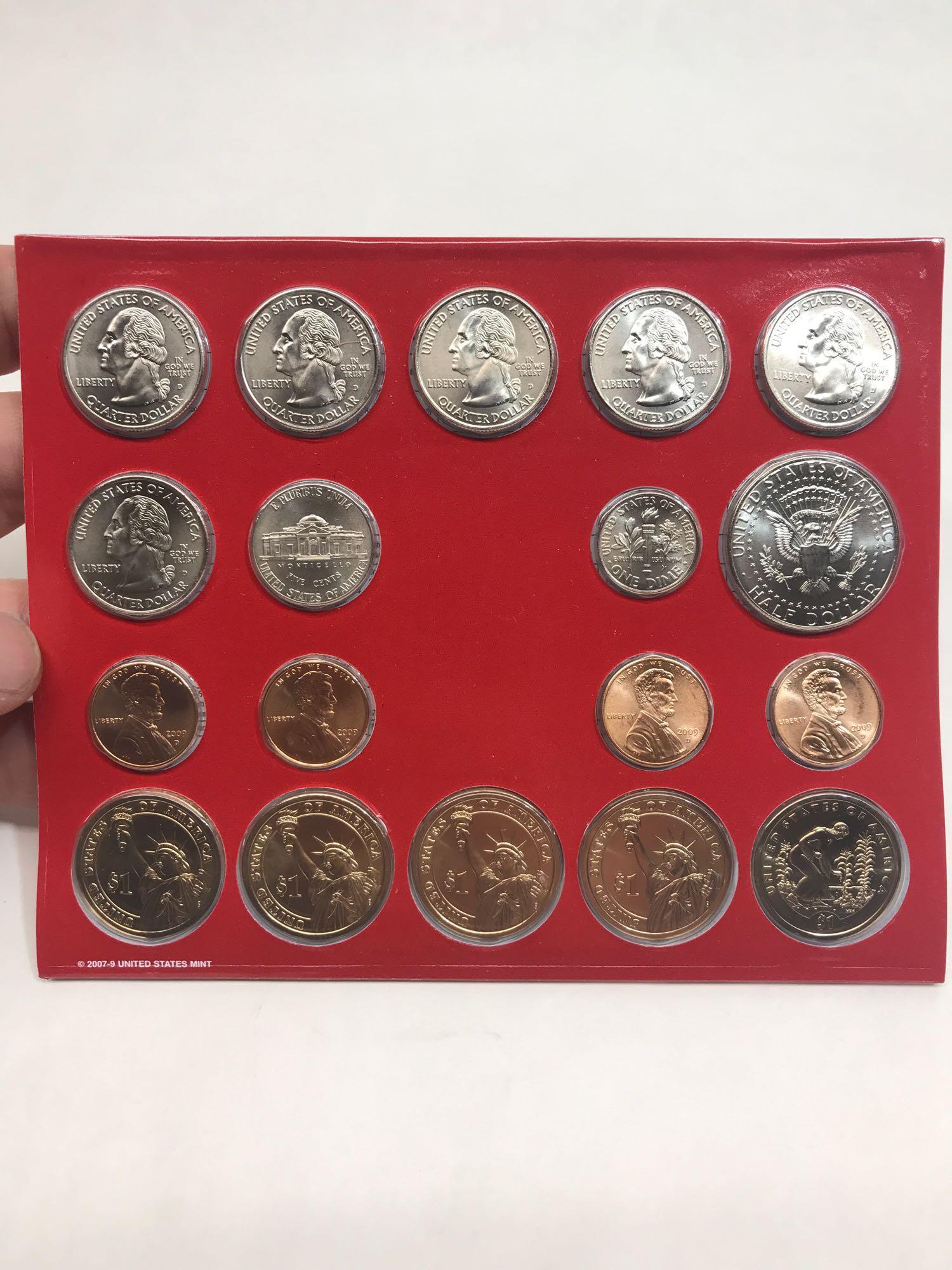 2009 2010 Denver Philadelphia Coin Set 4 Units