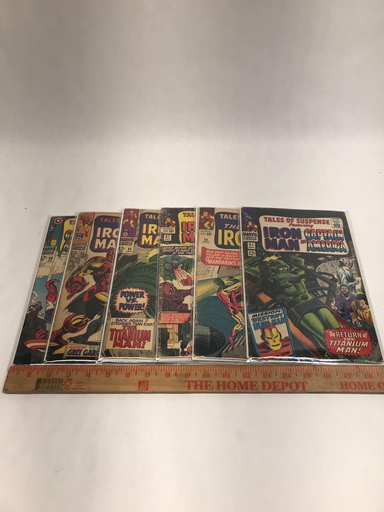 1960s Captain America Iron Man Comics 6 Units