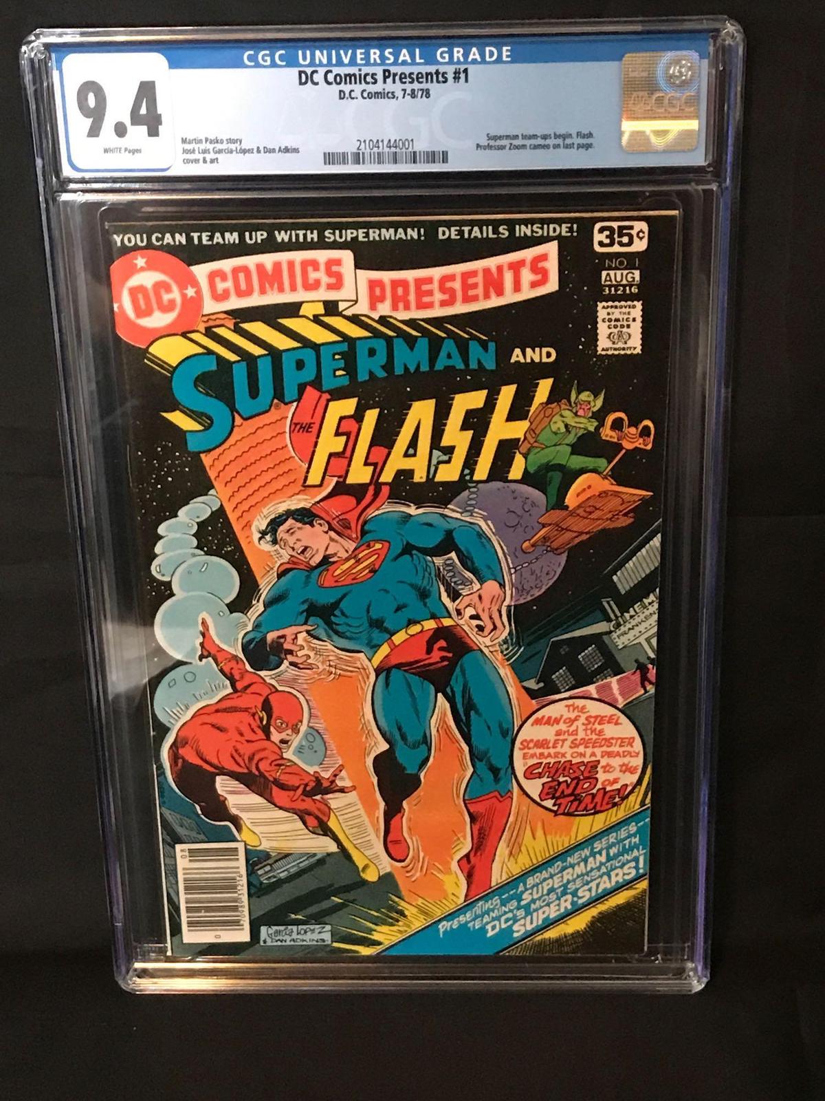 1978 DC Presents #1 Superman Flash Graded 9.4 Comic
