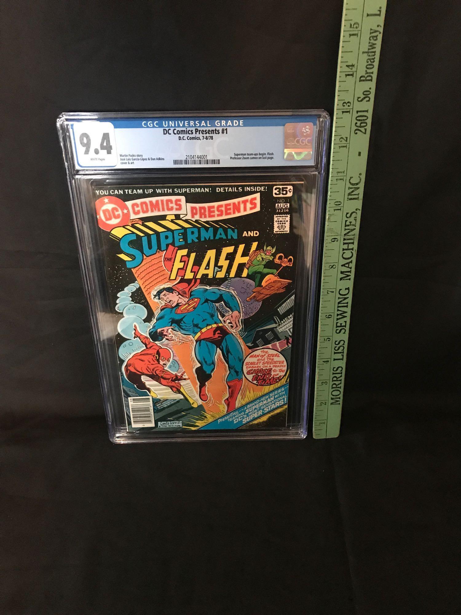 1978 DC Presents #1 Superman Flash Graded 9.4 Comic