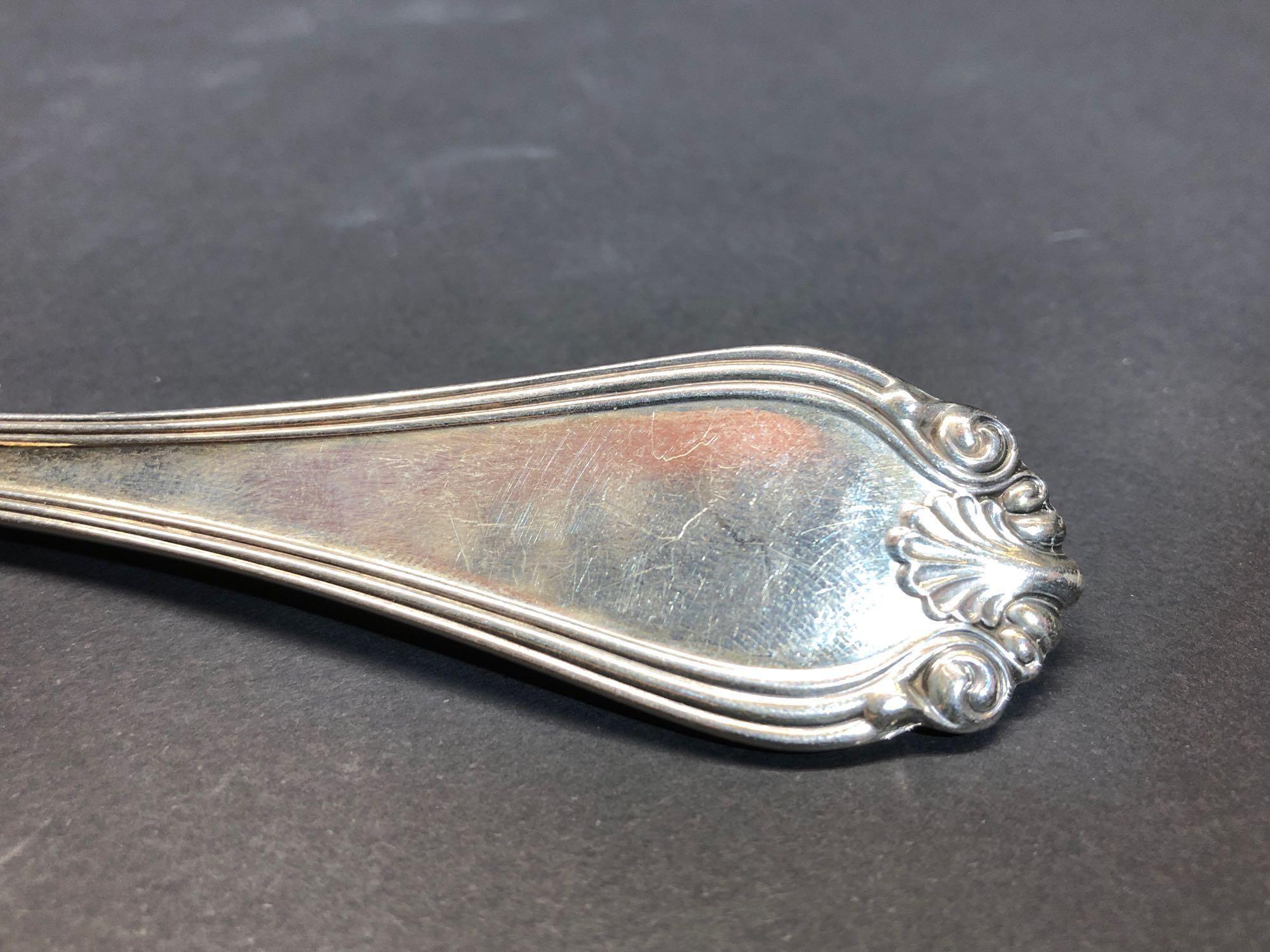 2 Antique Sterling Silver Spoons 146.6g