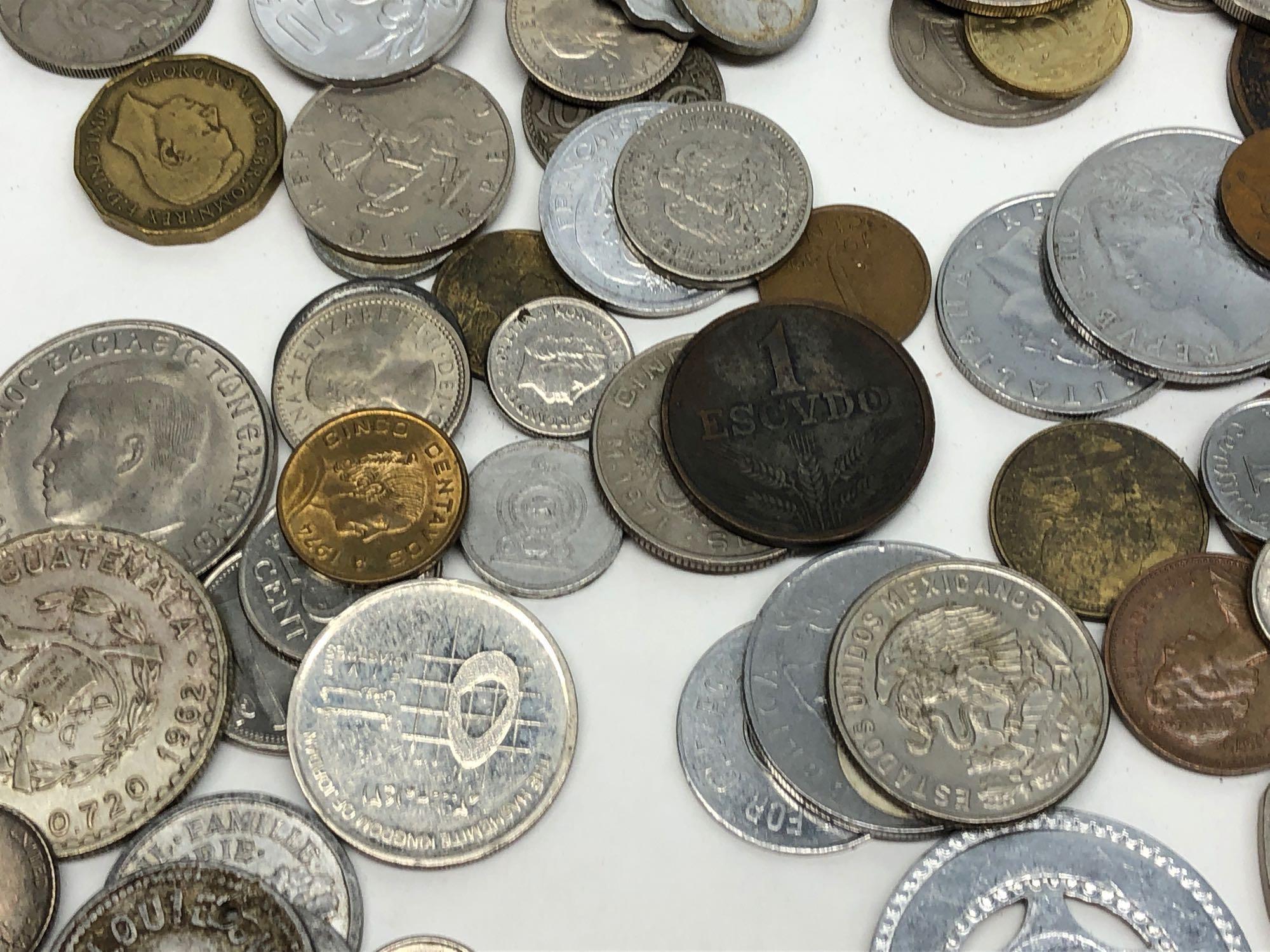 Large Bag of Mixed Foreign Coins