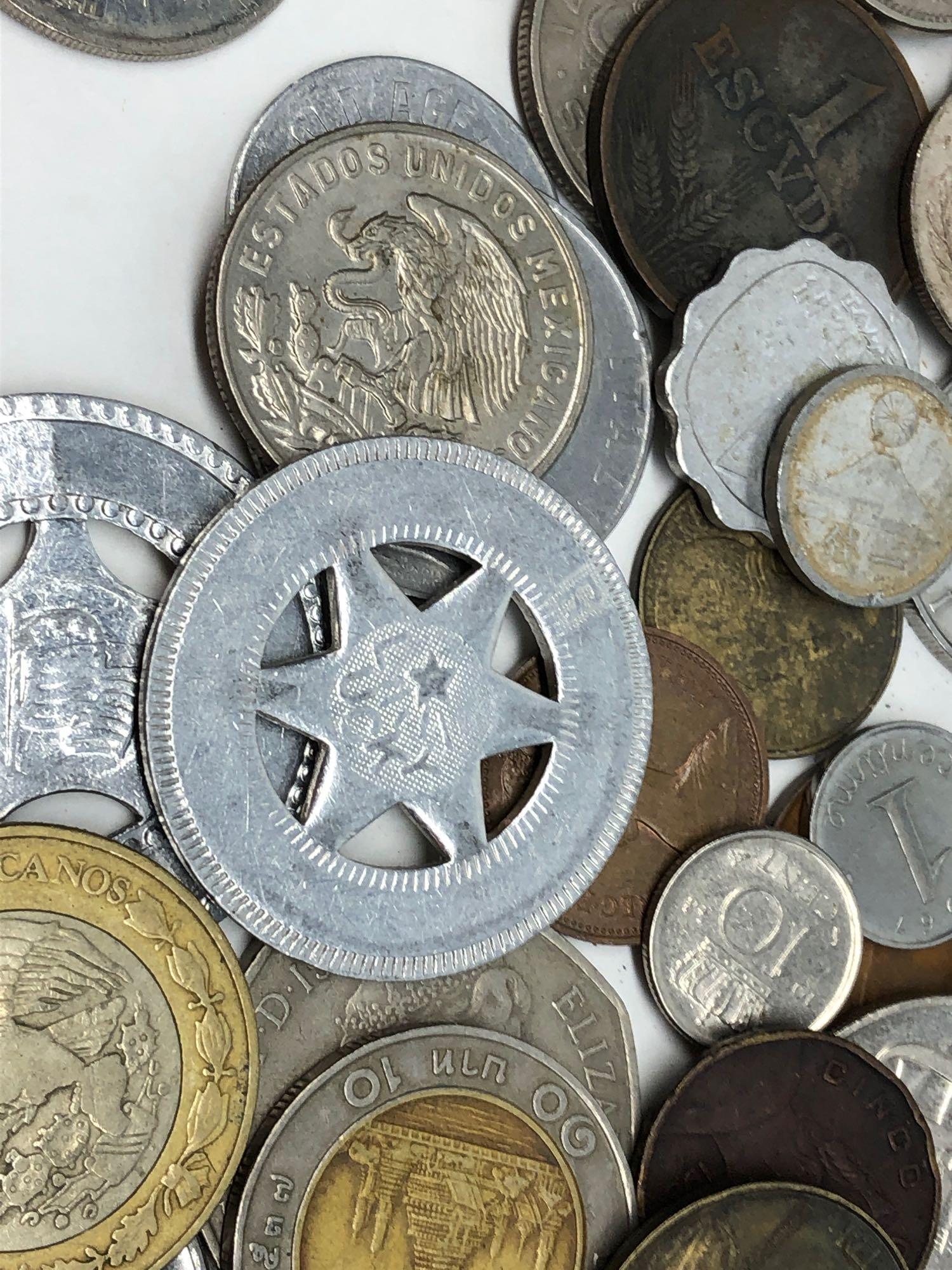 Large Bag of Mixed Foreign Coins