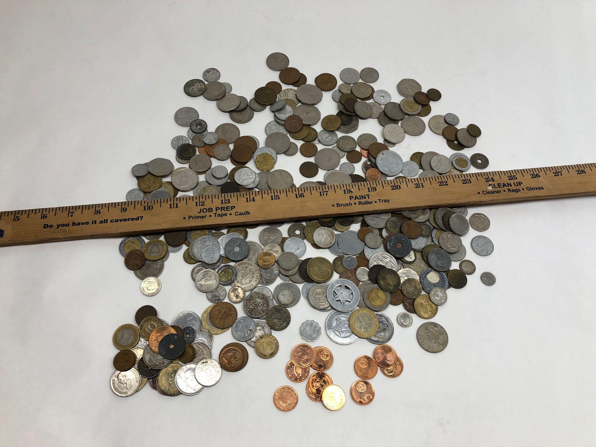 Large Bag of Mixed Foreign Coins