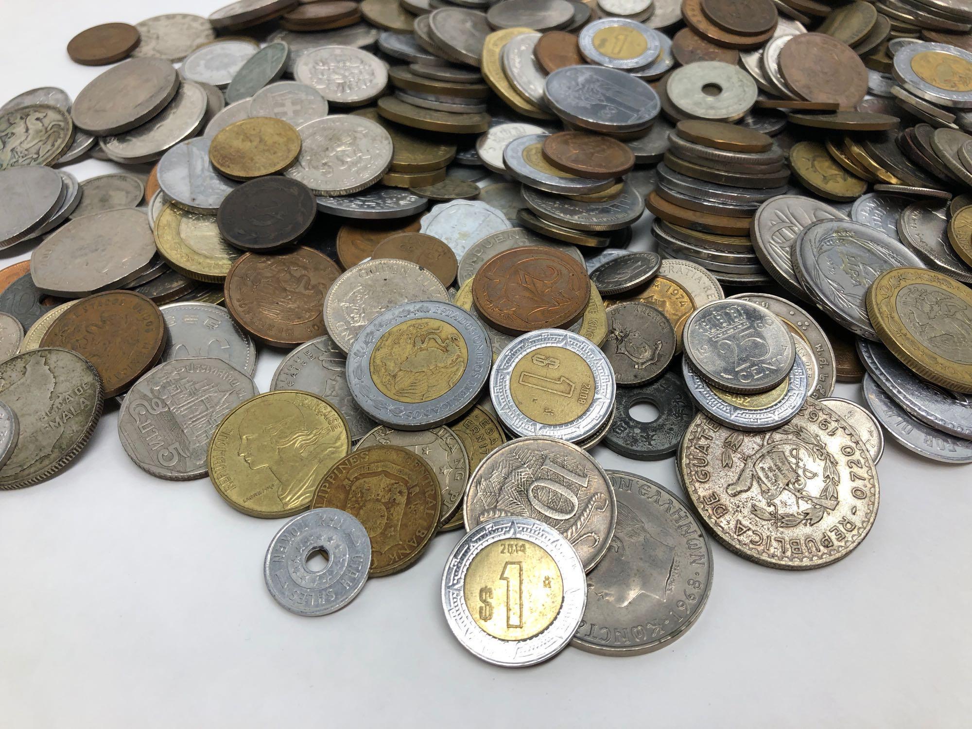 Large Bag of Mixed Foreign Coins