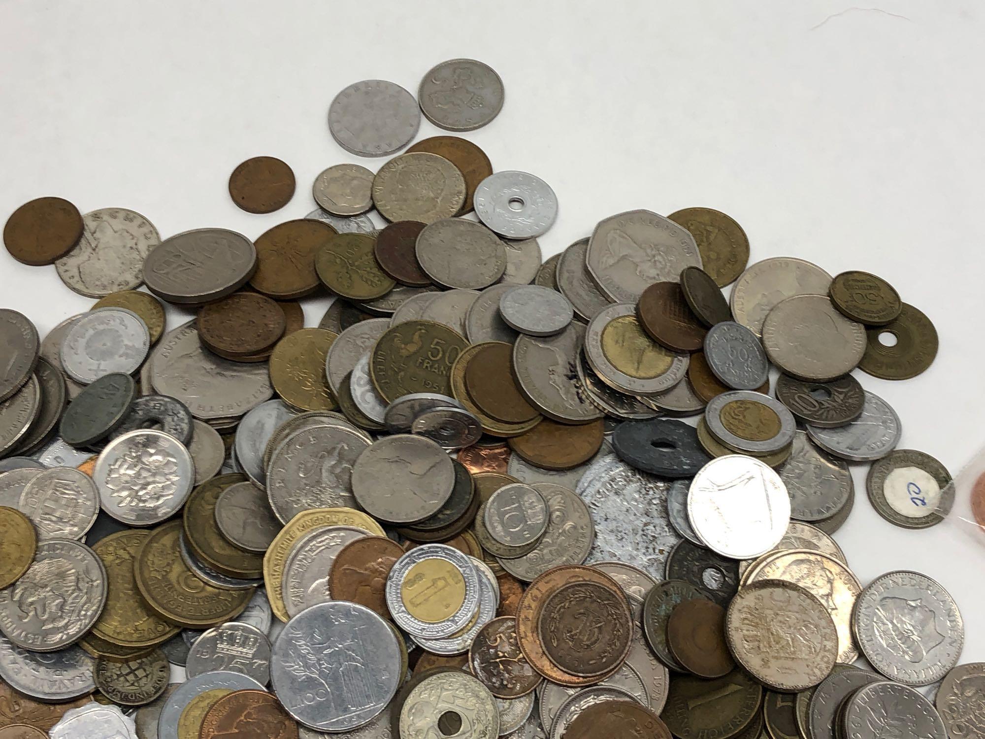 Large Bag of Mixed Foreign Coins