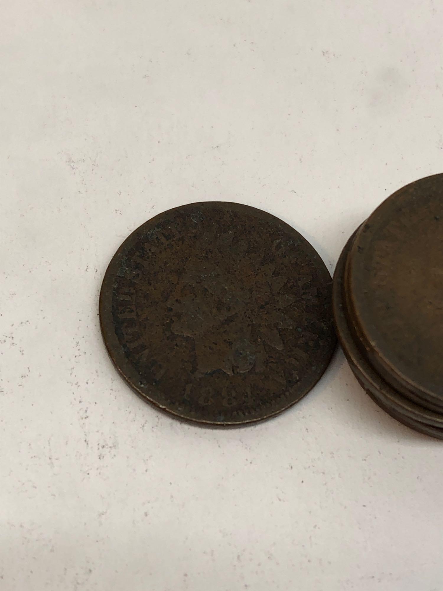 50 Indian Head Cents, 1881-1907