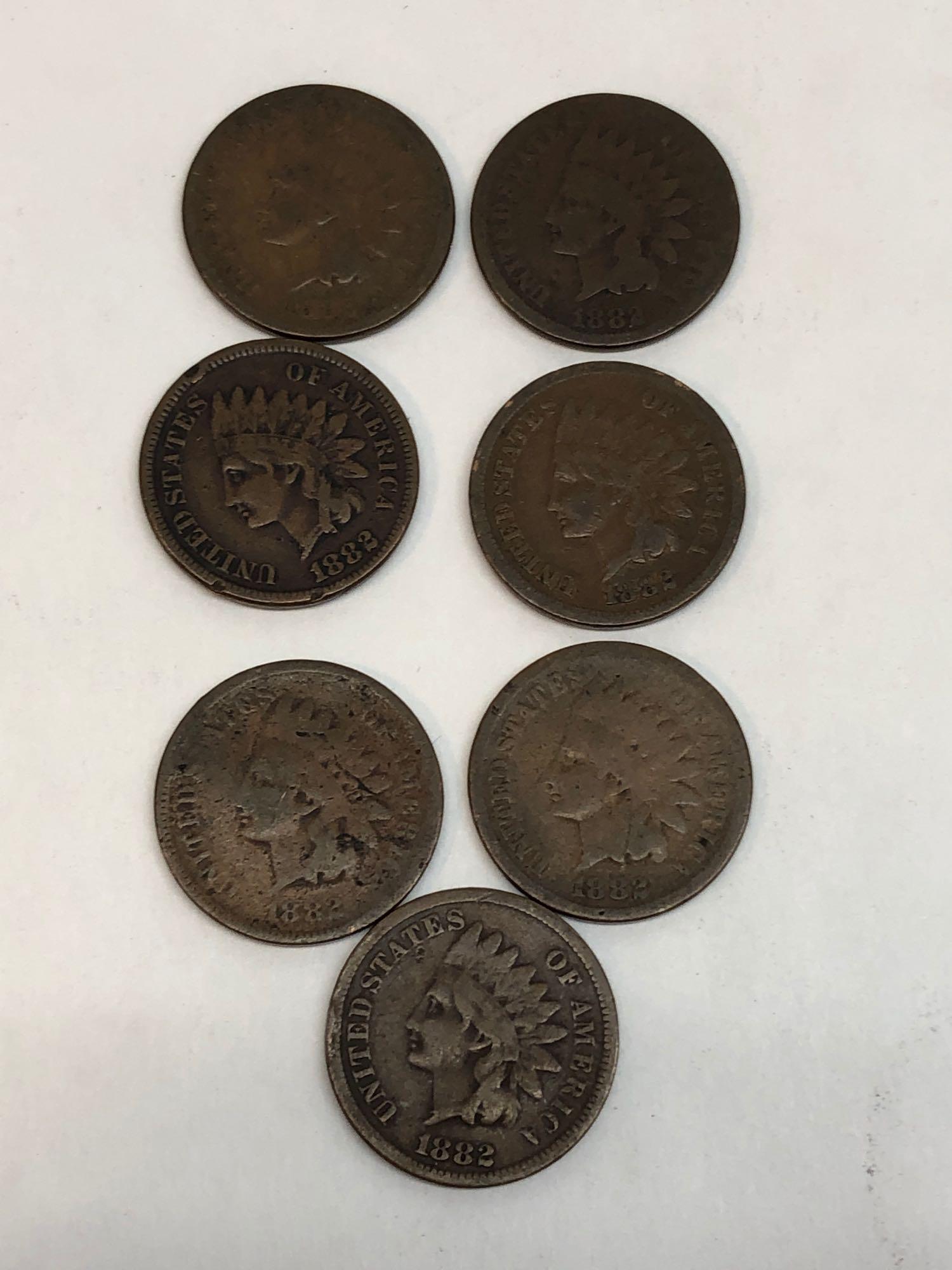 50 Indian Head Cents, 1881-1907