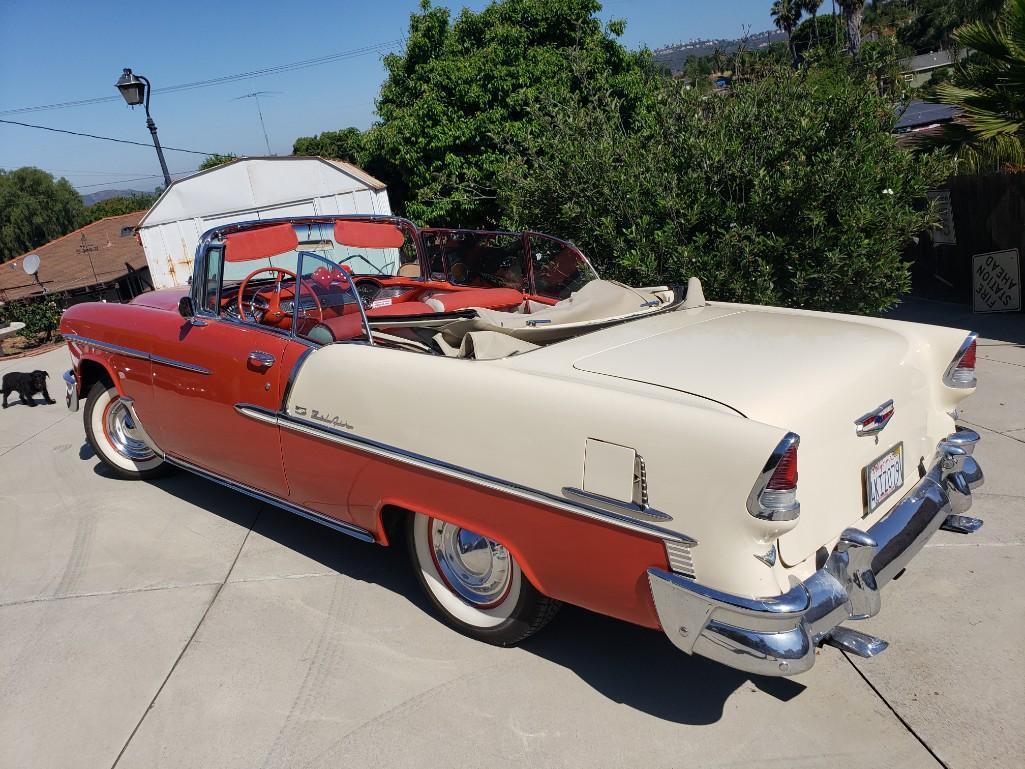 Restored 1955 Bel Air Convertible Car Show Winner