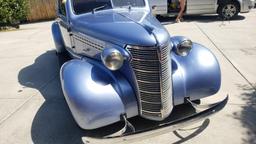 Restored 1938 Master Deluxe 5 Window Chevy Coupe Car Show Winner