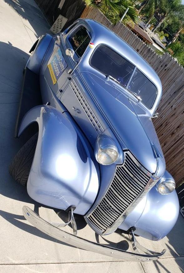 Restored 1938 Master Deluxe 5 Window Chevy Coupe Car Show Winner