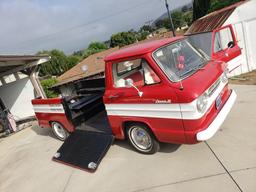 Restored 1961 Chevy Corvair Rampside Pickup Car Show Winner