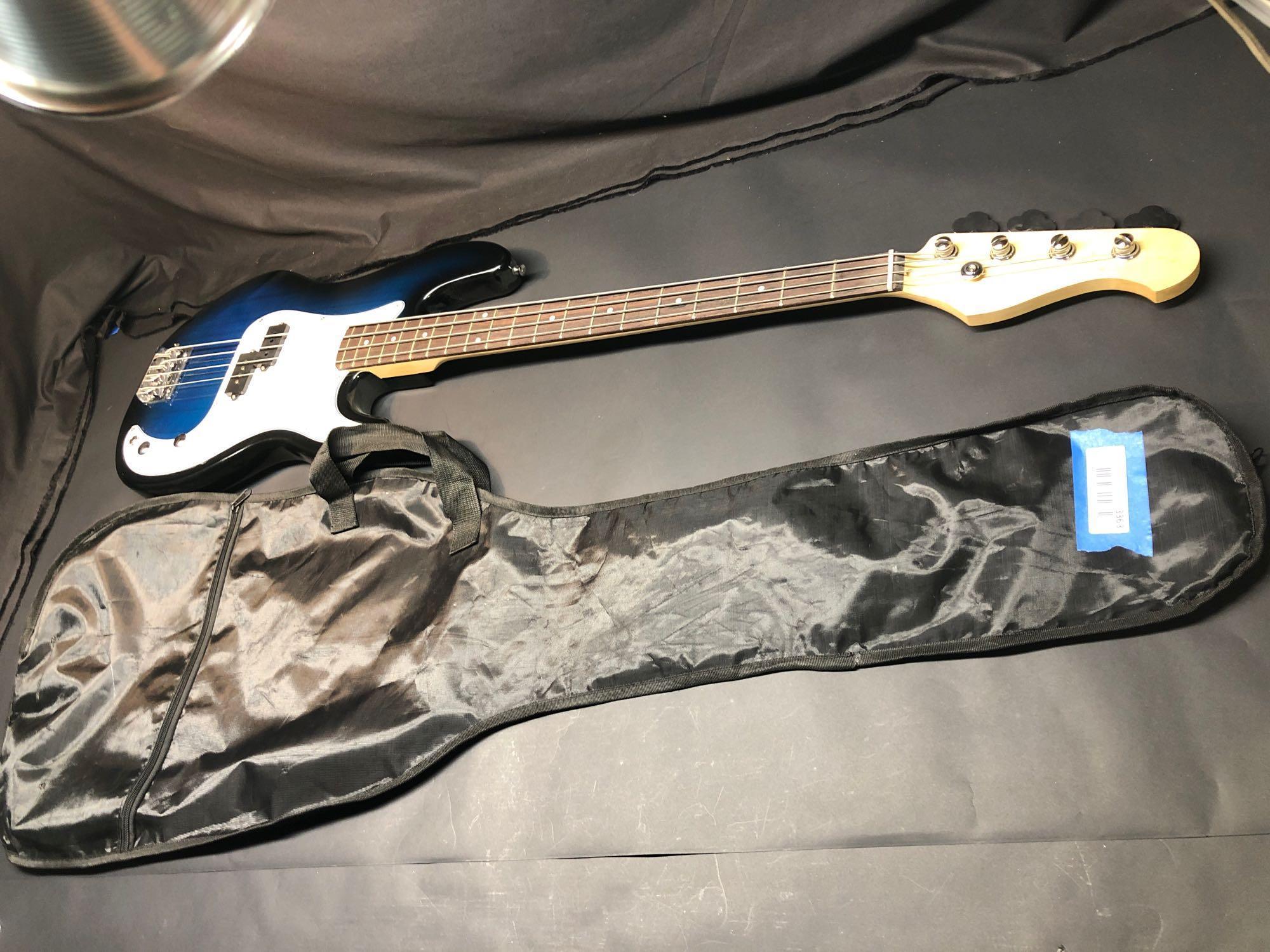 Electric Bass Guitar w/ Gig Bag