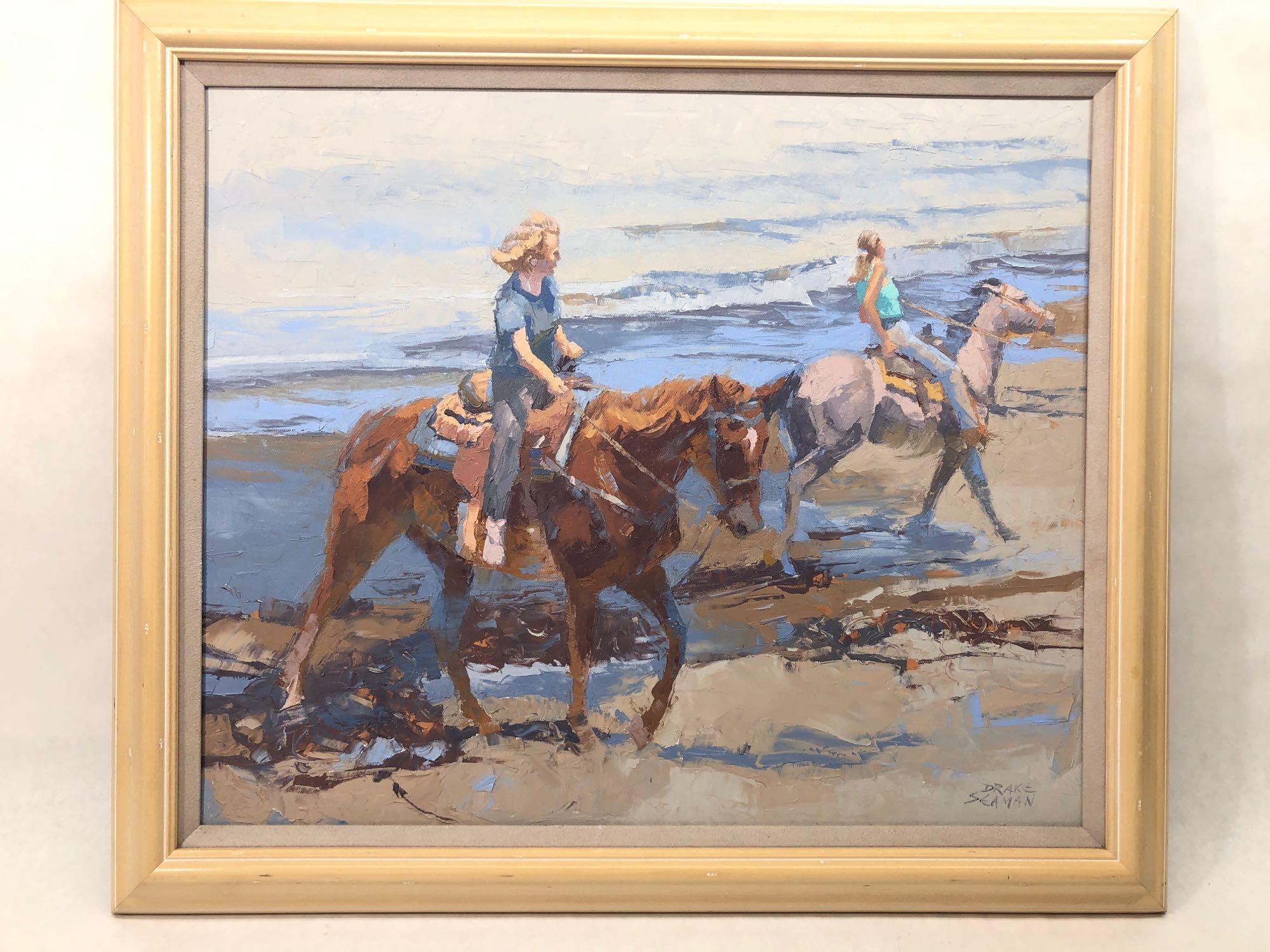 Signed & Framed Painting, Drake Seaman