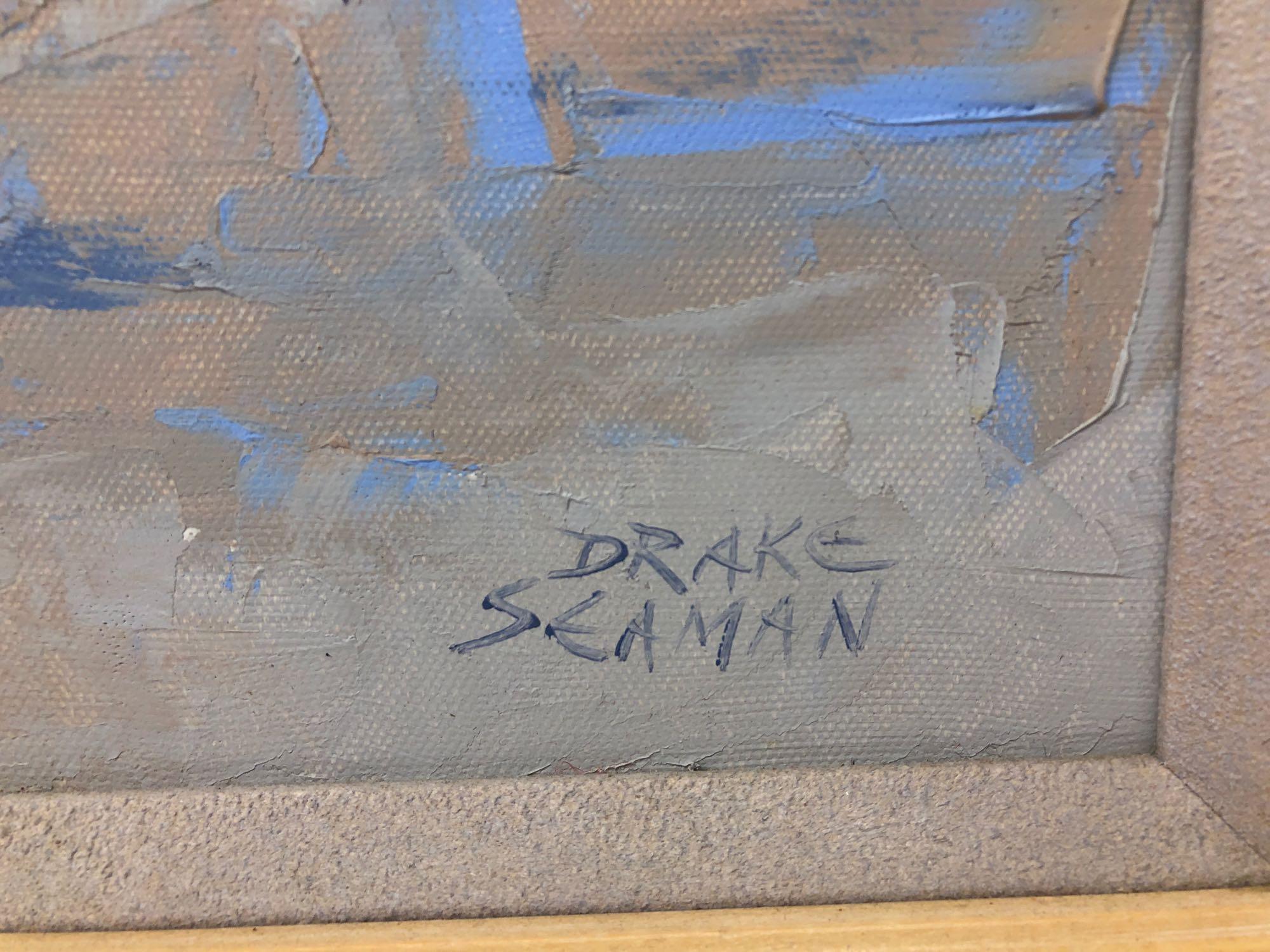 Signed & Framed Painting, Drake Seaman