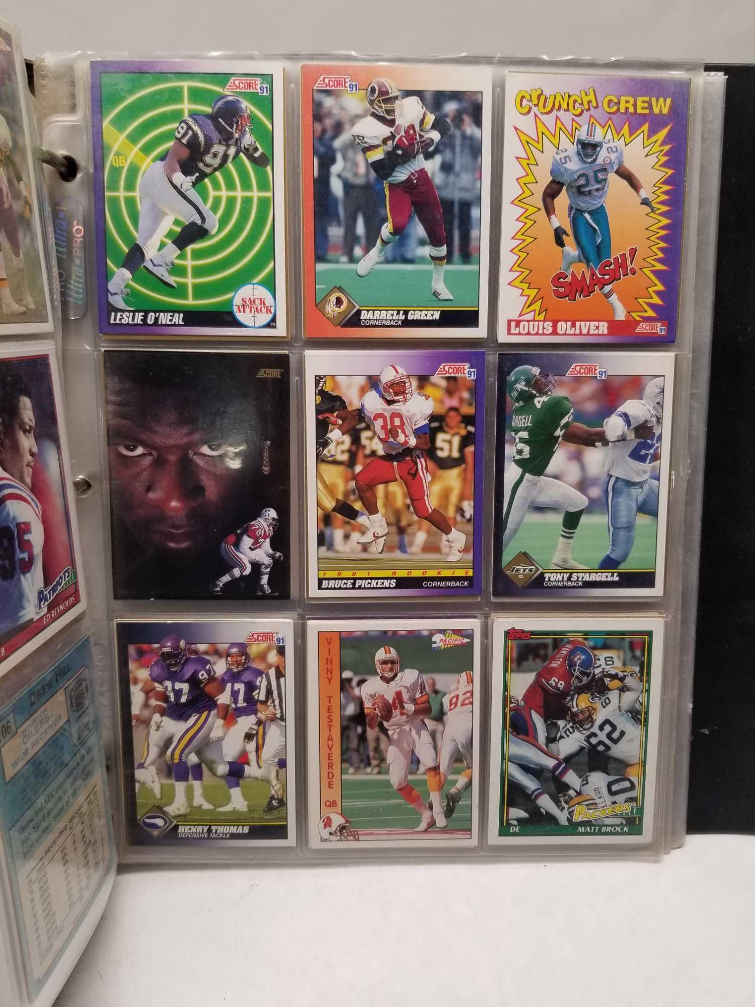 Binder Full of Sports Cards in Pages