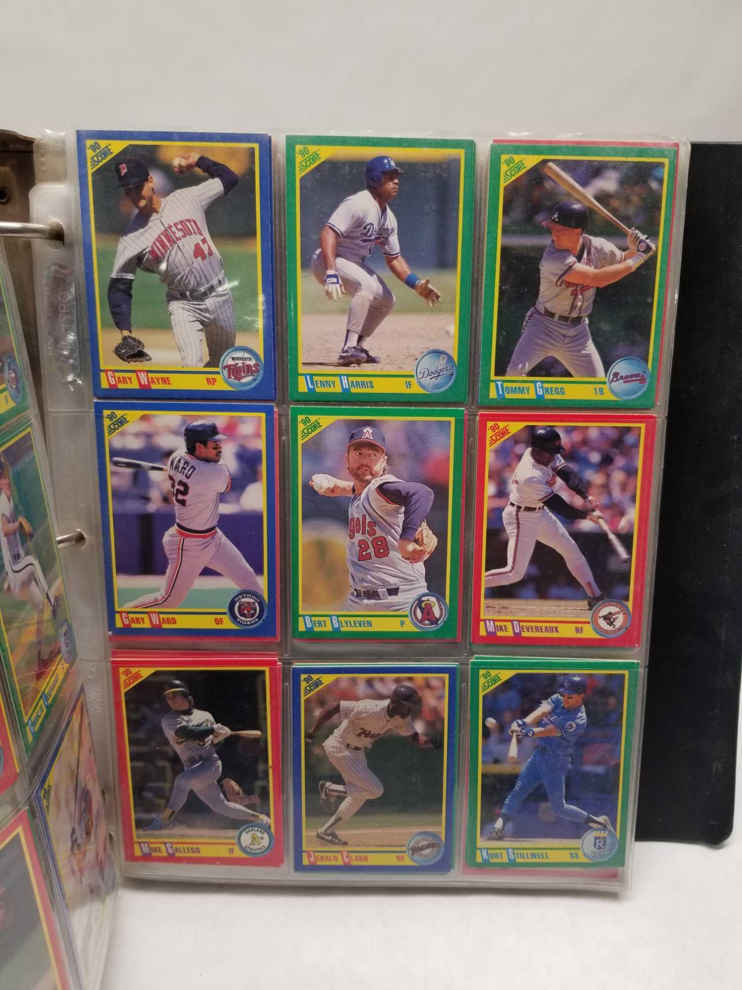 Binder Full of Sports Cards in Pages