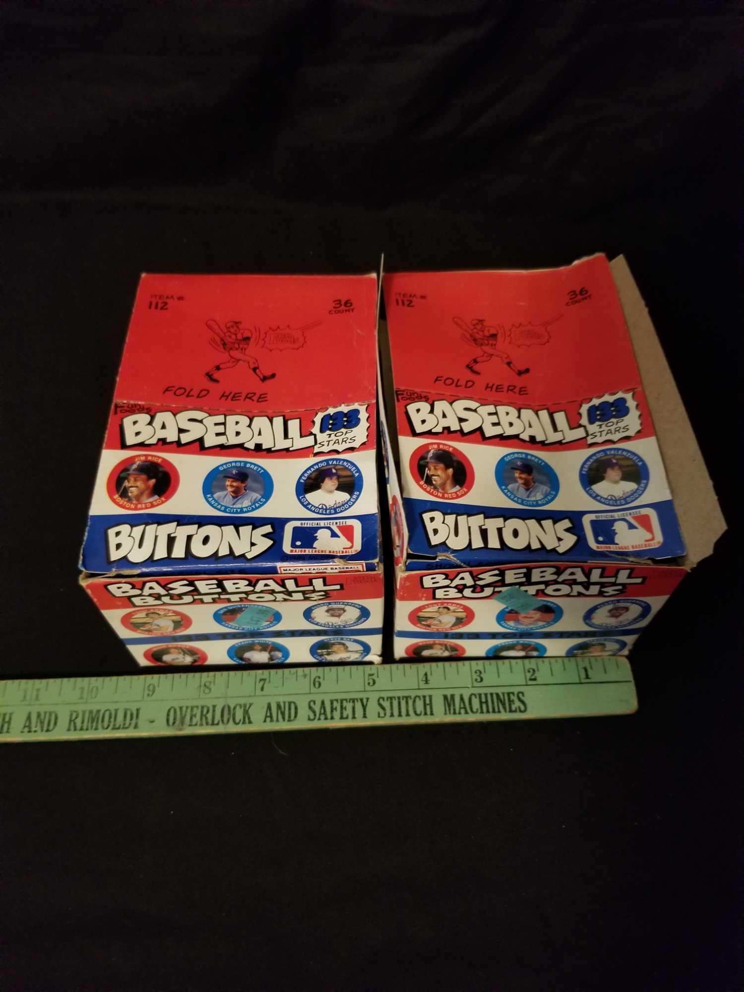 1984 Baseball Buttons 2 Units