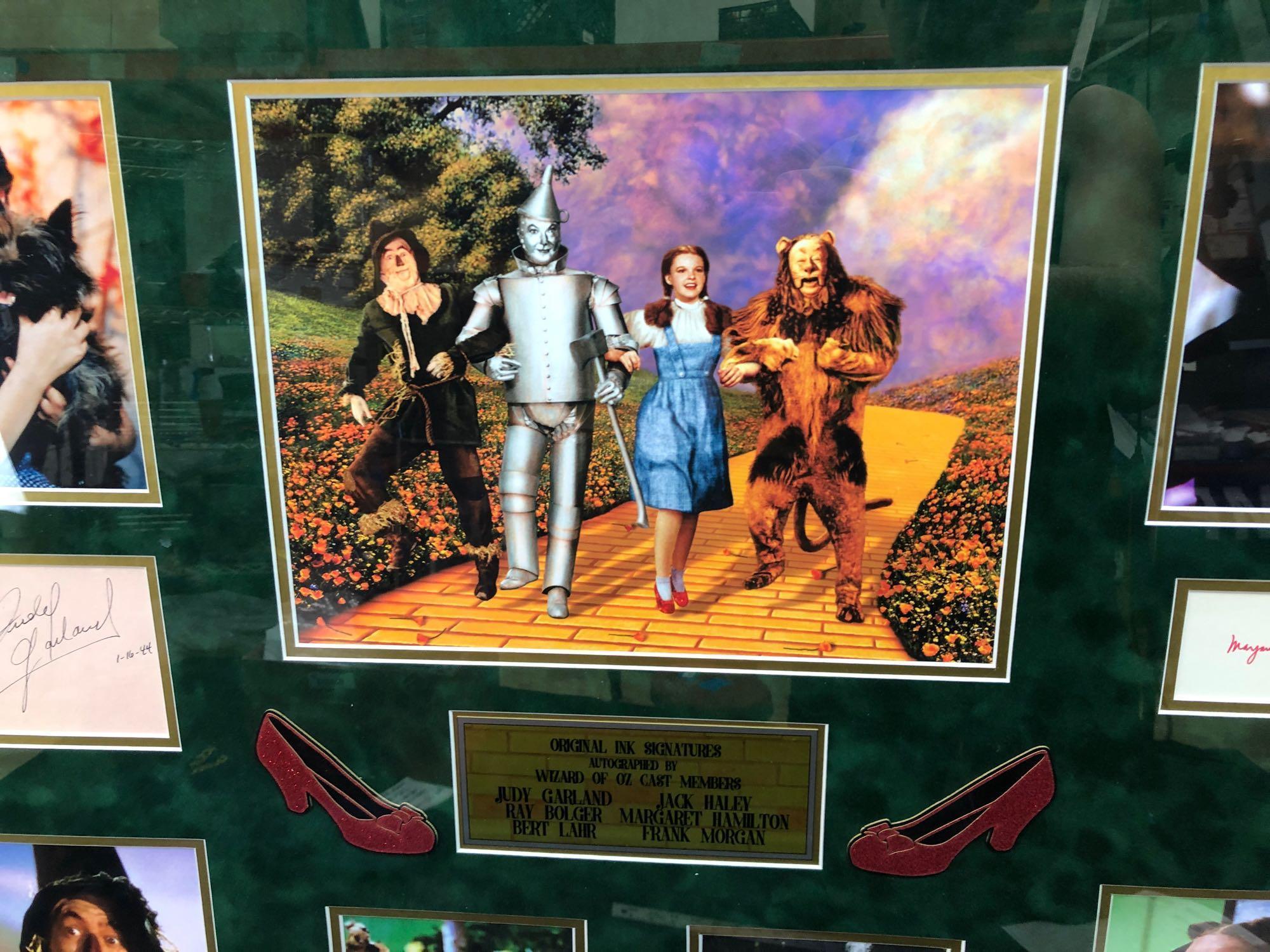 Wizard of Oz Framed Collage w/ Actor Signatures & CoA