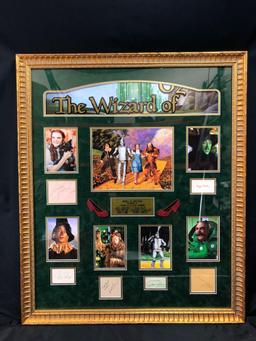 Wizard of Oz Framed Collage w/ Actor Signatures & CoA