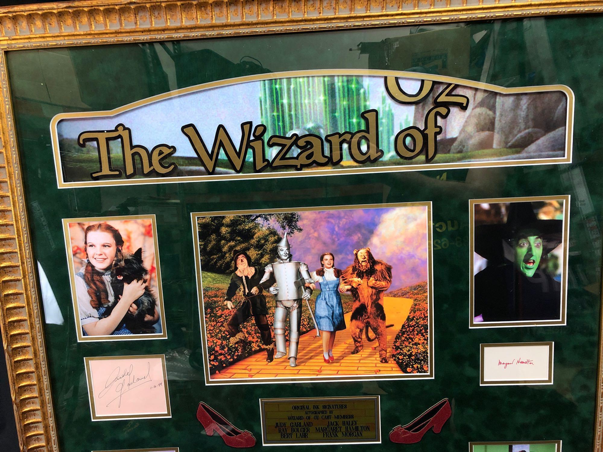 Wizard of Oz Framed Collage w/ Actor Signatures & CoA