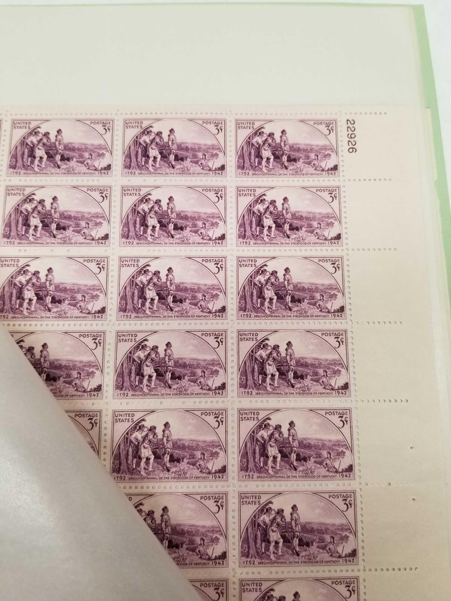 Vintage US Stamp Sheets 8 Units