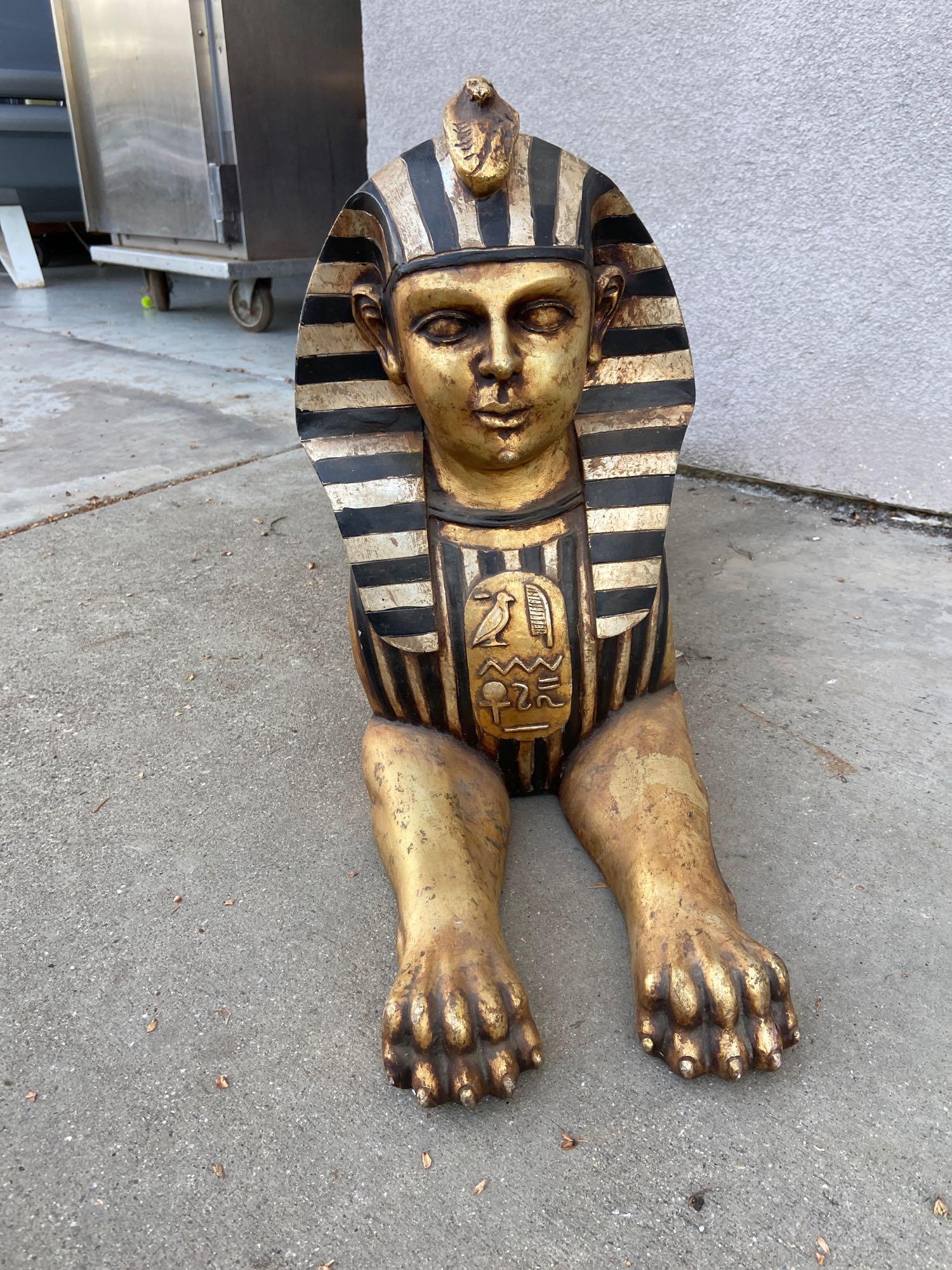 Egyptian statue cat sphinx