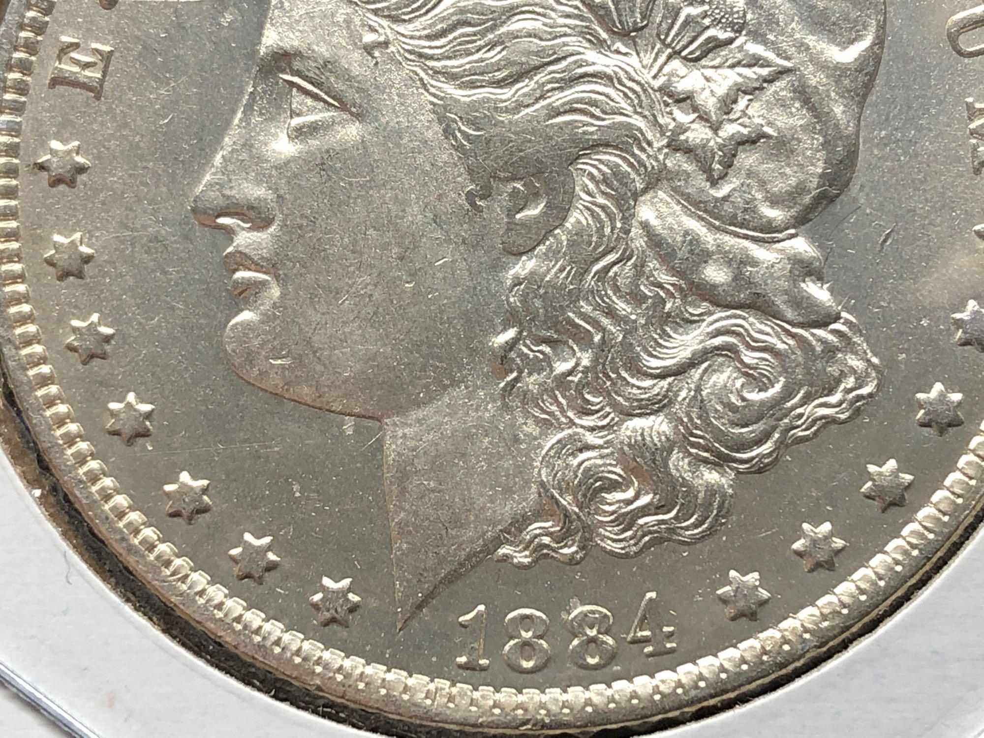 1884 O Morgan Silver Dollar