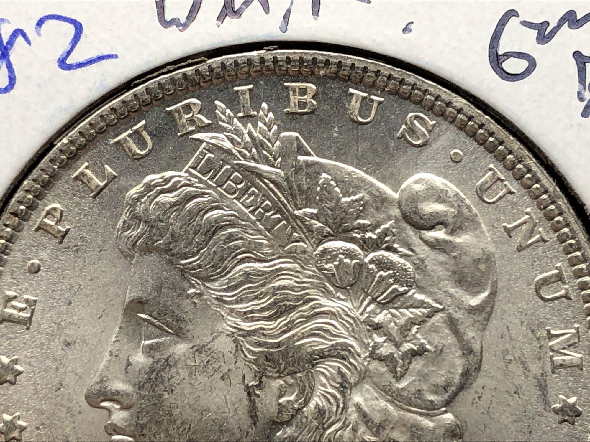 1882 P Morgan Silver Dollar