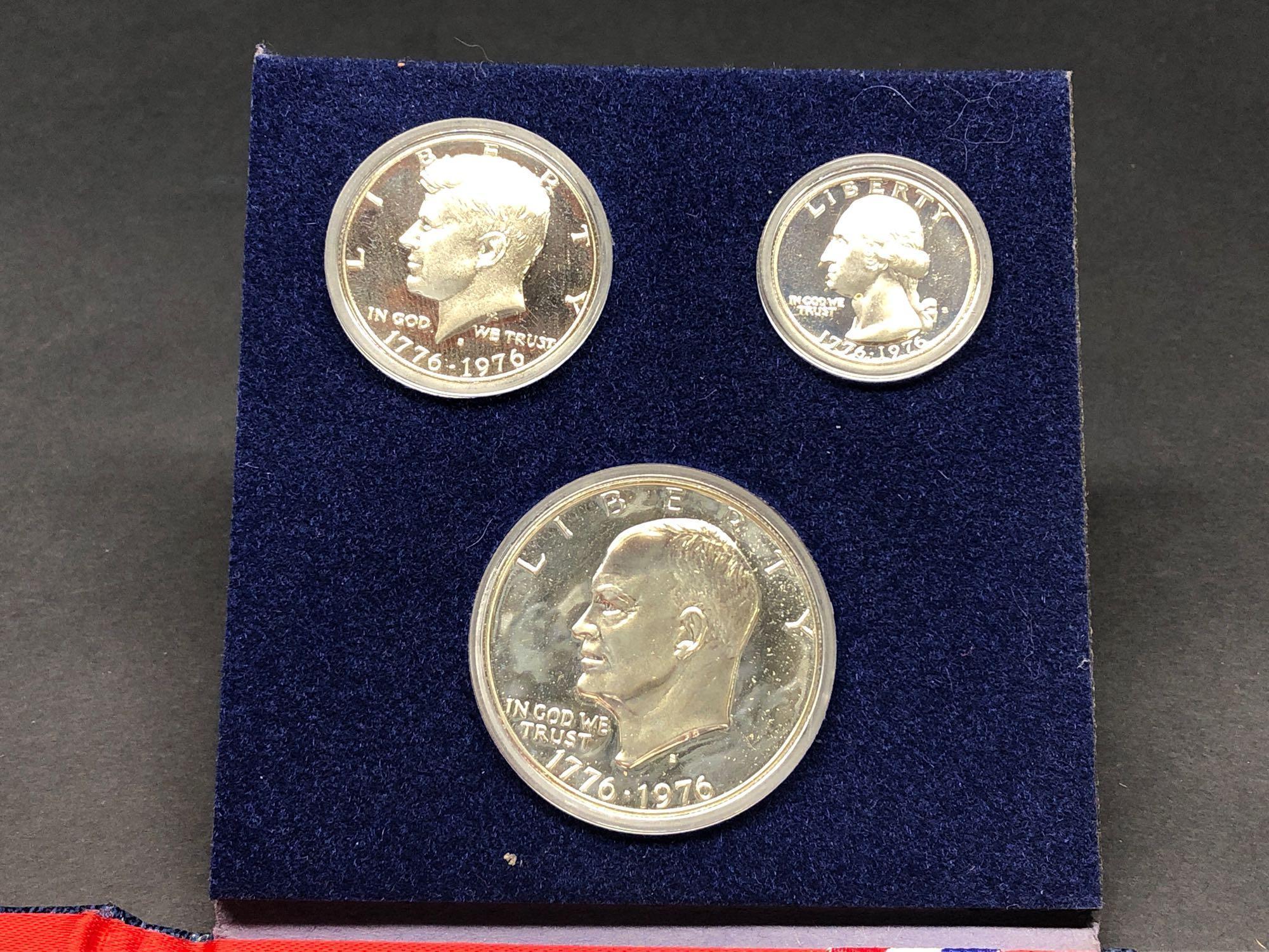 1776-1976 Bicentennial 3 Silver Coin Set