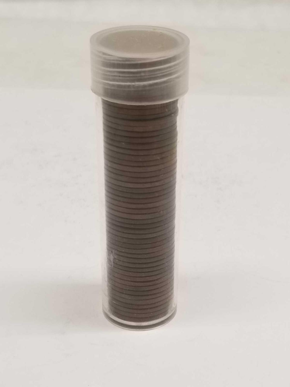 1955 D AU/BU Roll of Wheat Pennies