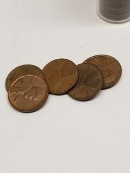 1955 D AU/BU Roll of Wheat Pennies