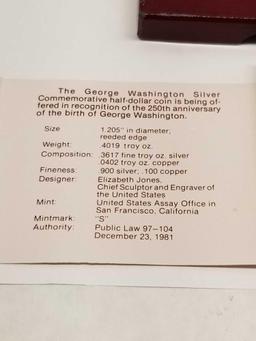 Proof 90% Silver Commemorative Washington Half