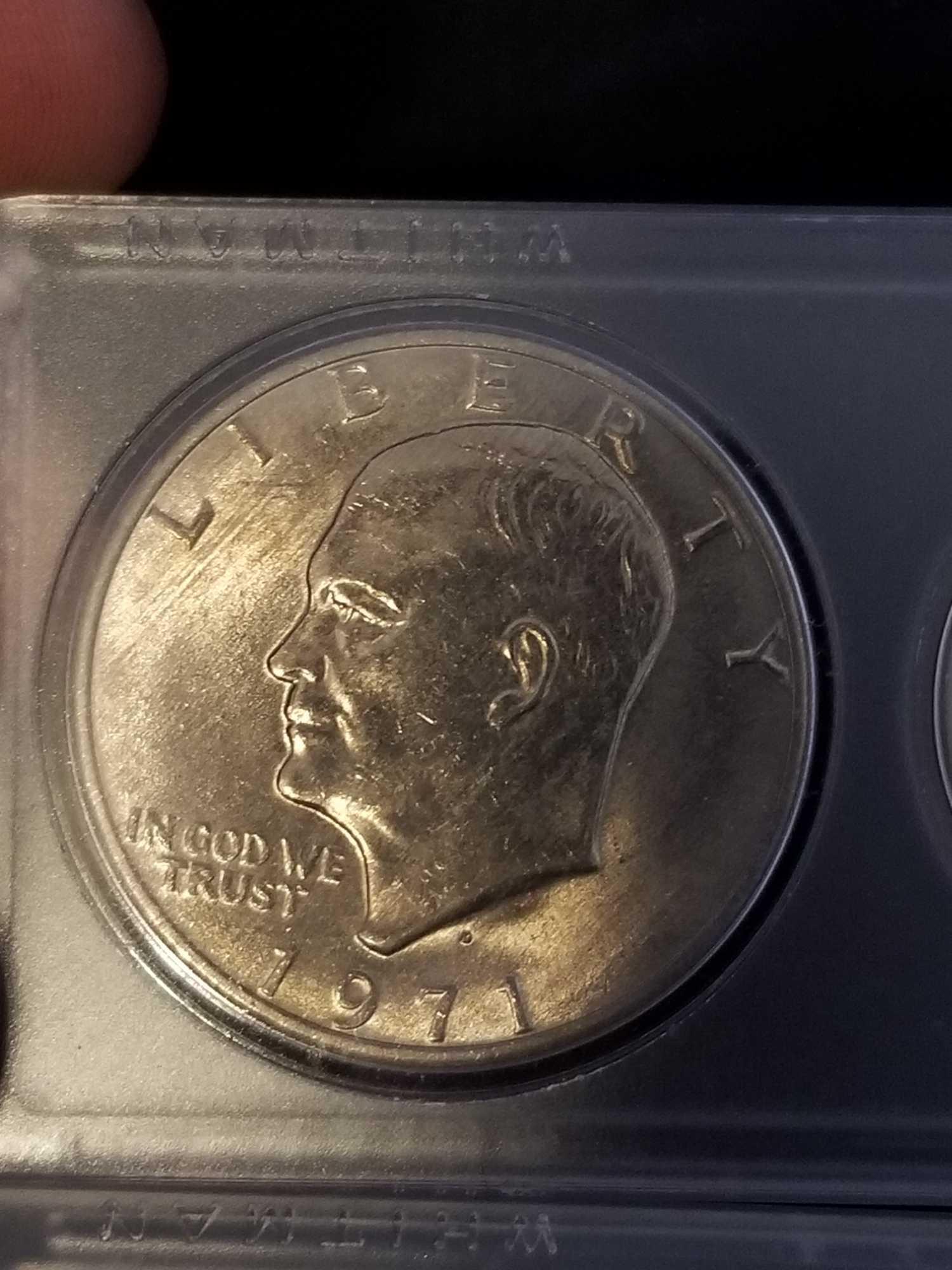 1971-P and D 6 Coin Set In Case