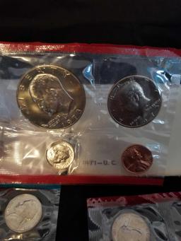 1971 1973 US Mint Sets