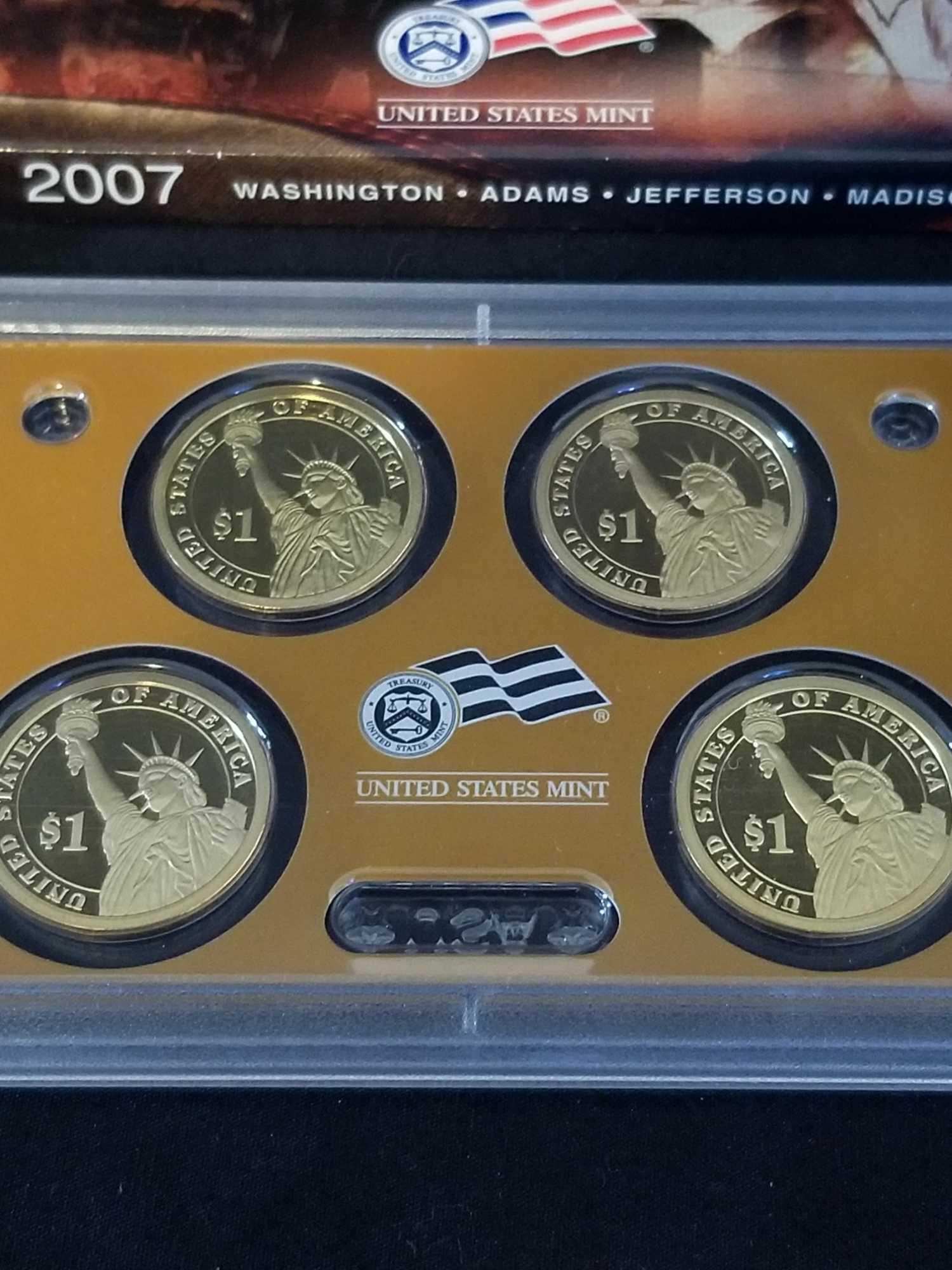 2007 US Presidents Dollar Coin Set 2 Units