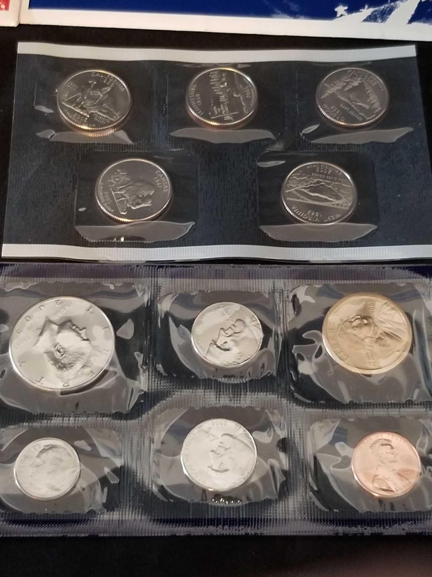 2000 Proof Set 2005 D and P Coin Set 3 Units