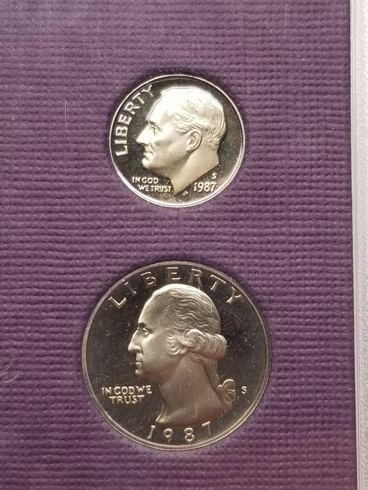 1987 1989 Proof Set 2 Units