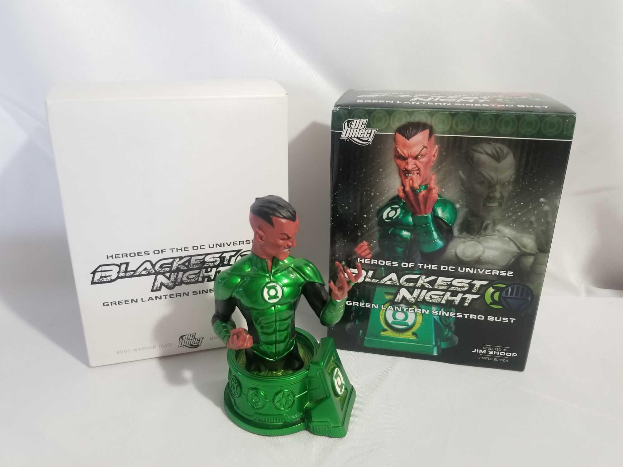 DC Green Lantern Blackfest Night Sinestro Bust