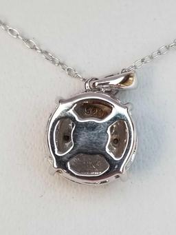 1/10 Carat Diamond Sterling Silver Necklace