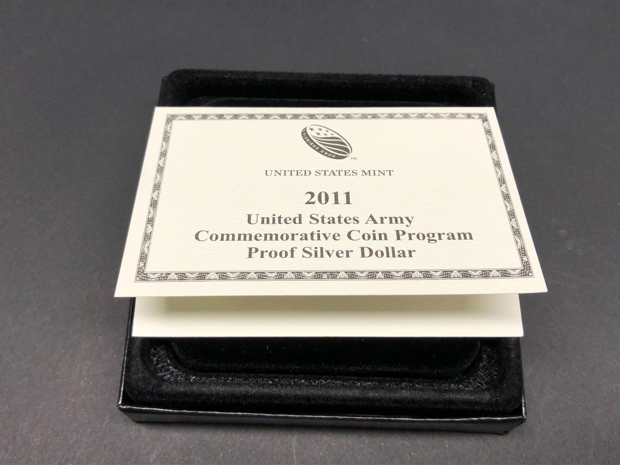 2011 90% Silver Proof United States Army Coin