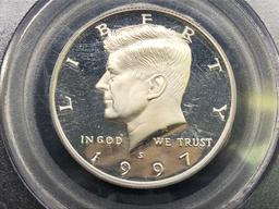 1997-S Kennedy Silver Half Dollar Slabbed